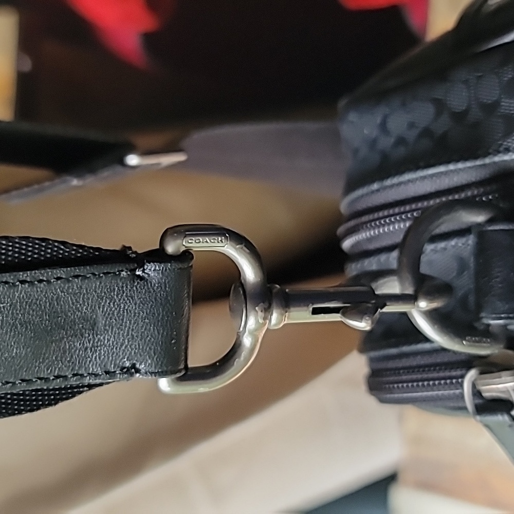 Coach Heritage Signature Embossed PVC Commuter - Picture 8 of 16